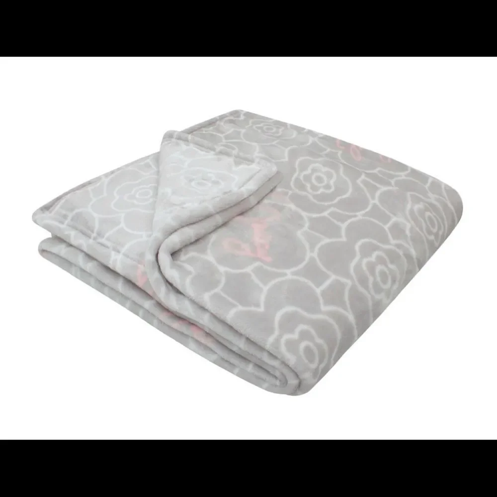 🎉1 hr sale 🎉Gray flower throw - Picture 2 of 5